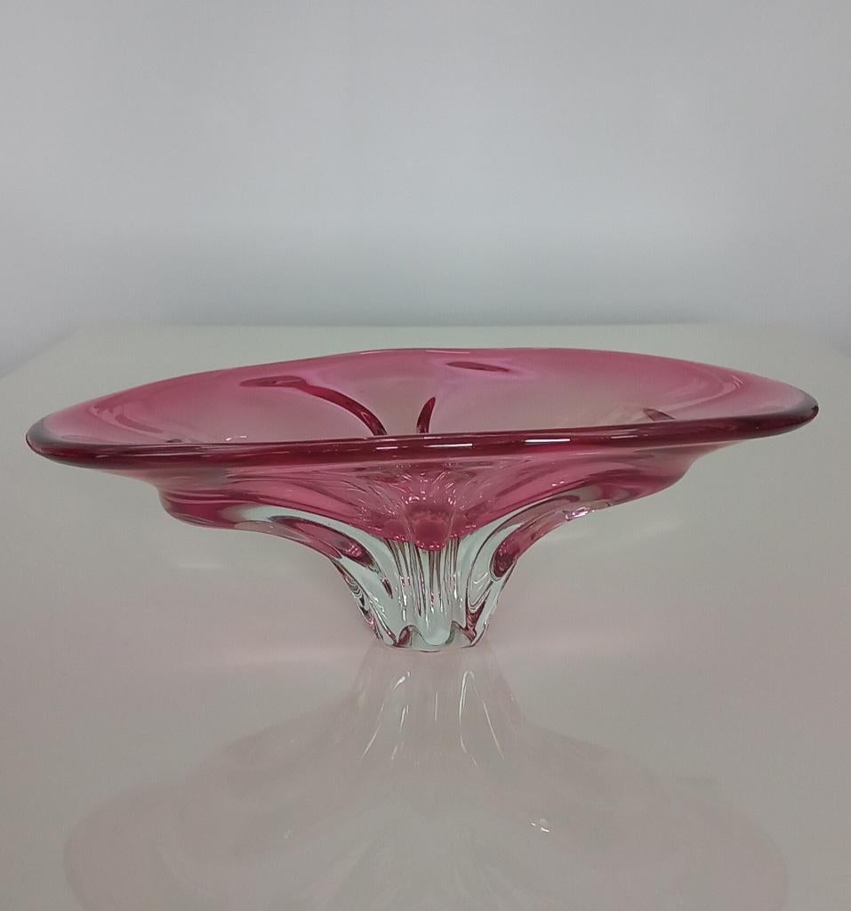 Glazen Schaal Josef Hospodka 34X24X12 CM, Antiek en Kunst, Antiek | Glas en Kristal, Ophalen of Verzenden