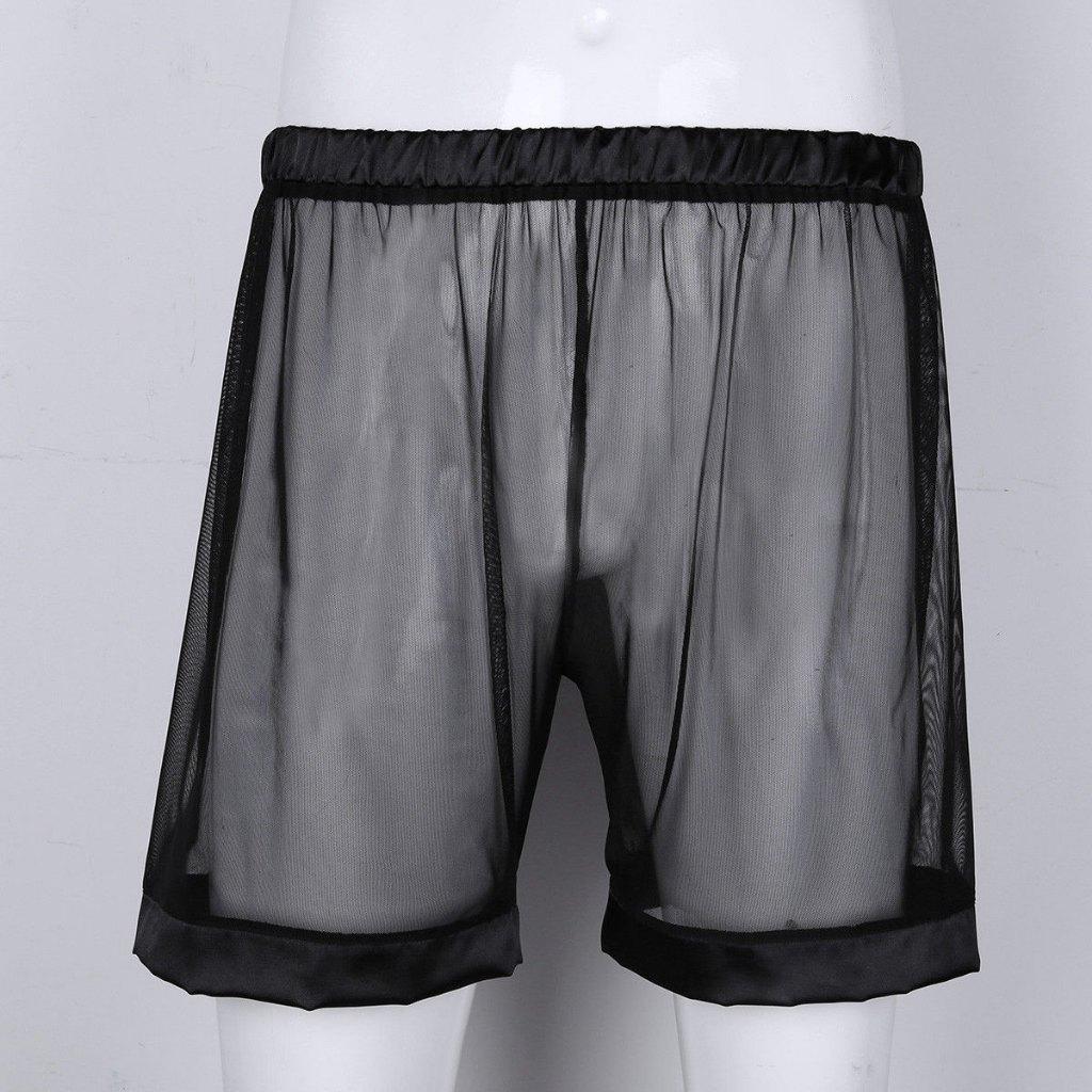 Doorzichtige boxer / boxershort onderbroek fetish heren, Kleding | Heren, Ondergoed, Verzenden, Zwart, Boxer