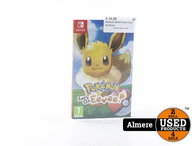 Nintendo Switch Game: Let's Go Eevee, Nintendo, Zo goed als nieuw, Support@nintendo.com, 11-1 Hokotate-cho, Kamitoba, Minami-ku
Kyoto 601-8501
Japan