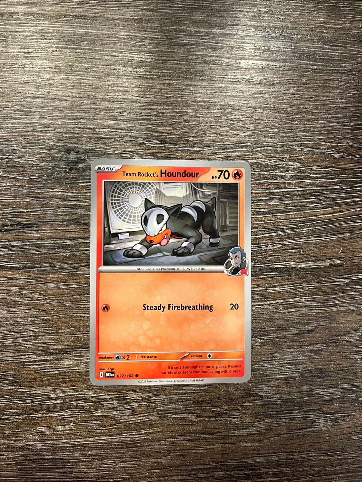 Team Rocket’s Houndour DRI 037/182, Ophalen of Verzenden, Zo goed als nieuw