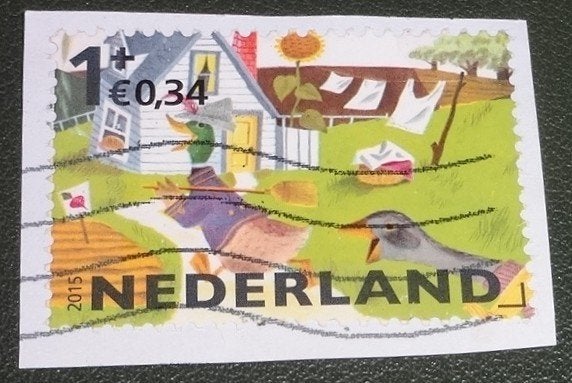Kinderzegel - 3362d - 2015 - Eend - Was - Huis - PNe01-13, Postzegels en Munten, Postzegels | Nederland, Verzenden, Na 1940, Gestempeld