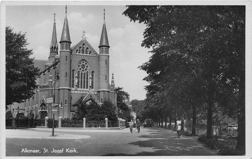 703-056-035 Alkmaar St Jozef Kerk, Verzenden, Voor 1920, Noord-Holland