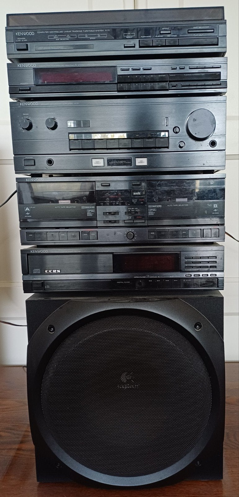 Vintage Philips en Kenwood Hifi Set met twee draaitafels en, Gebruikt, Losse componenten, Tuner of Radio, Ophalen