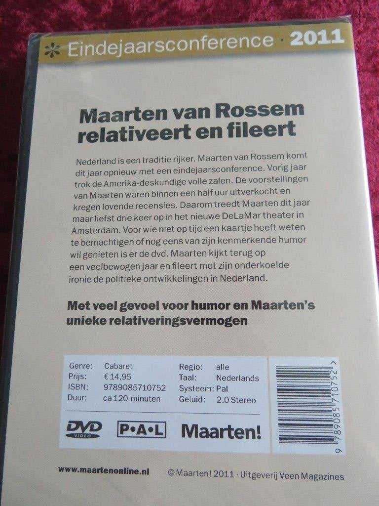 NIEUWE DVD Maarten van Rossem relativeert en fileert, Cd's en Dvd's, Stand-up of Theatershow, Overige artiesten, Alle leeftijden