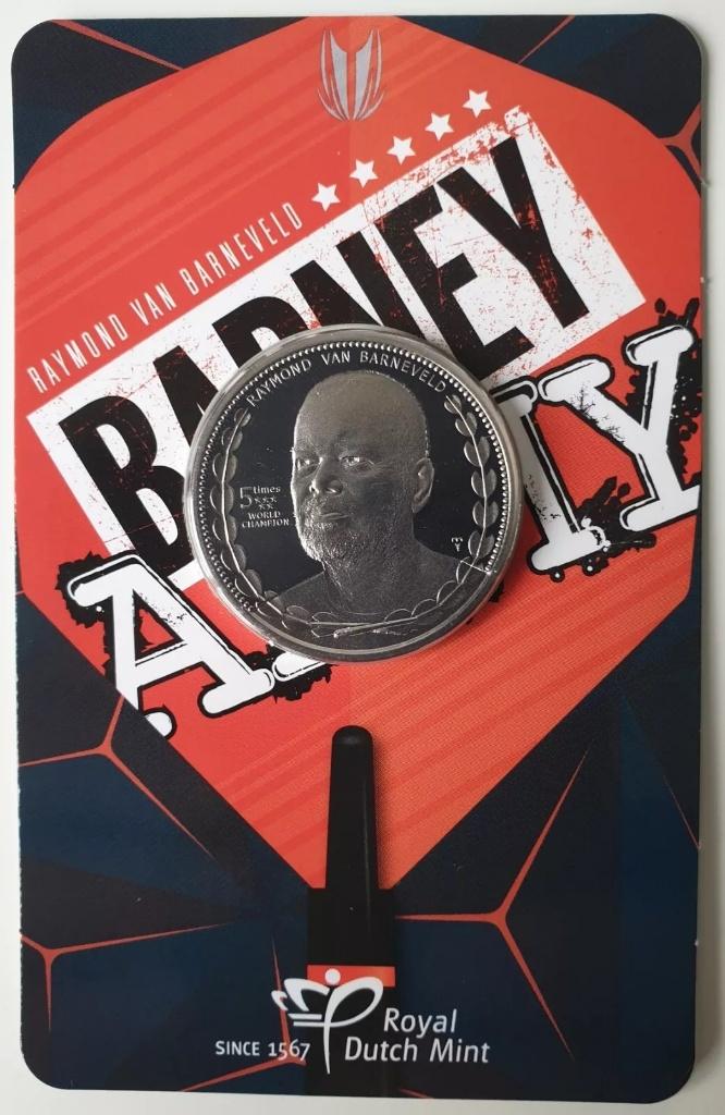 Raymond van Barneveld 2020 Penning Coincard (zeldzaam !), Verzenden, Koningin Beatrix, Euro's, Losse munt