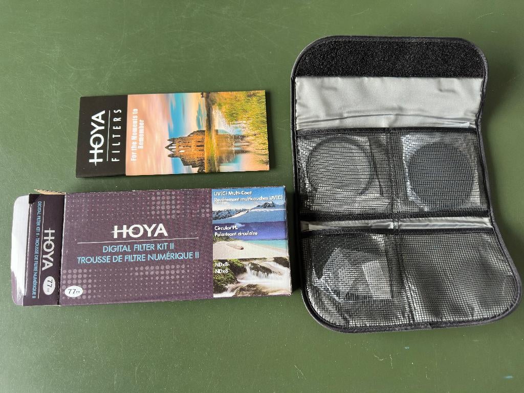 Hoya 77 mm 3-delige filterset, Audio, Tv en Foto, Fotografie | Filters, Overige merken, Verzenden, Overige typen, Zo goed als nieuw