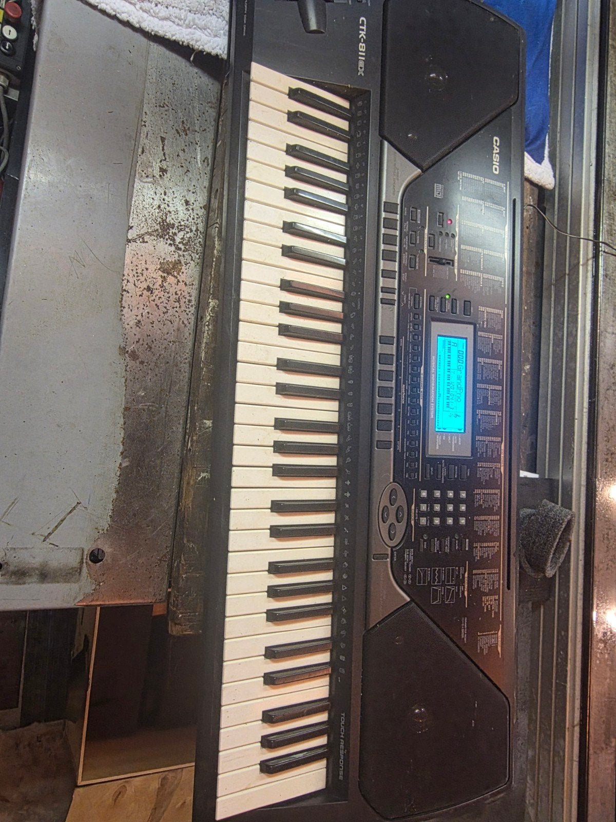 Casio CTK-811EX Keyboard - Goede staat, Ophalen, Casio, Aanslaggevoelig, 61 toetsen