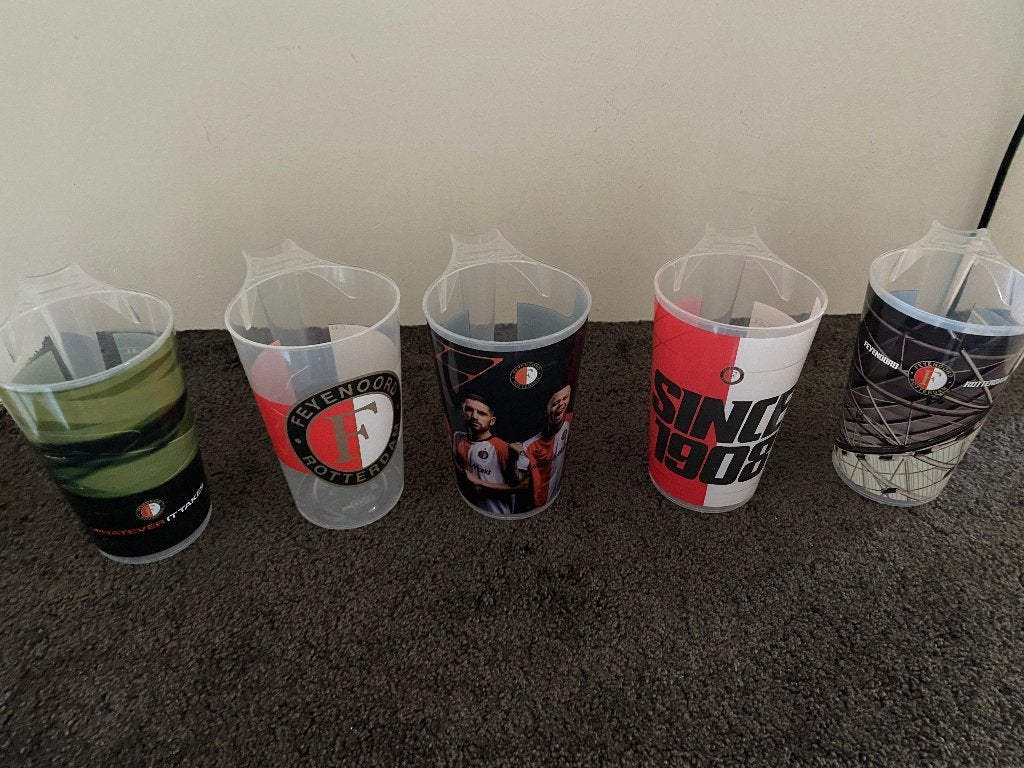 Verschillende Feyenoord bekers, Ophalen of Verzenden, Zo goed als nieuw, Feyenoord, Overige typen