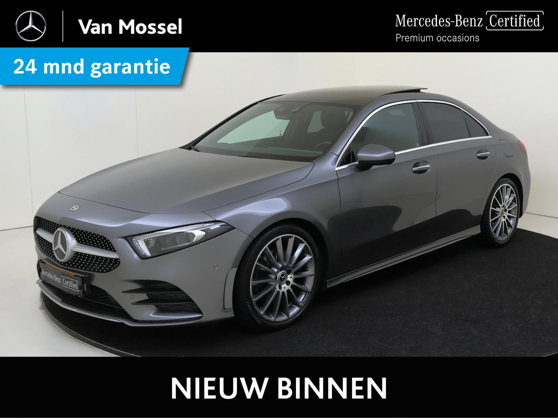 Mercedes-Benz A-klasse 220 Premium Plus / Panoramadak/ 19 in, Auto's, 730 kg, Gebruikt, Leder en Stof, 1600 kg