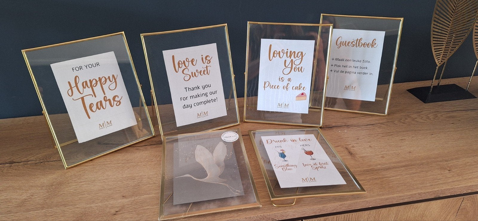 6x gouden fotolijsten, Hangend, Ophalen of Verzenden, Fotolijst, Goud