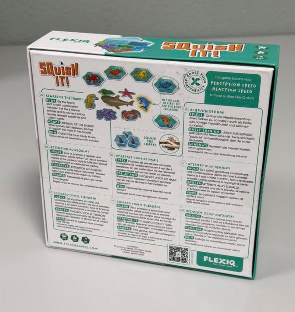 Squish It! FlexIQ reactiespel – Nieuw - Gezelschapsspel 6+, Nieuw, Ophalen of Verzenden, H, H