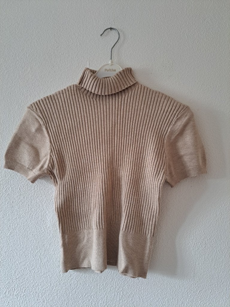beige top maat s, Kleding | Dames, Tops, Zo goed als nieuw, Maat 36 (S), Beige, Korte mouw, Ophalen of Verzenden