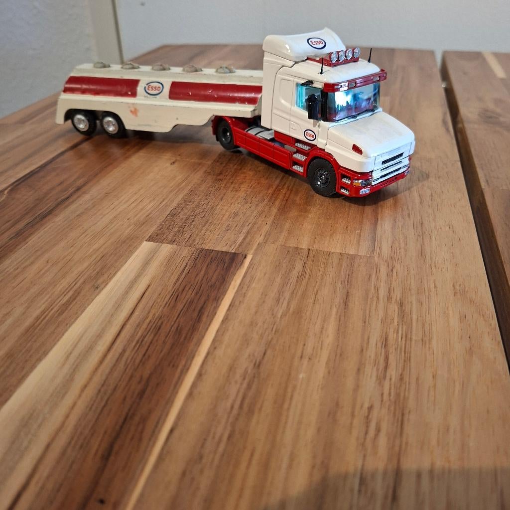 SCANIA TORPEDO 144L460 PK ESSO NIEUW /TEKNO DENMARK T.TR., Hobby en Vrije tijd, Modelauto's | 1:50, Verzenden, Nieuw, Bus of Vrachtwagen