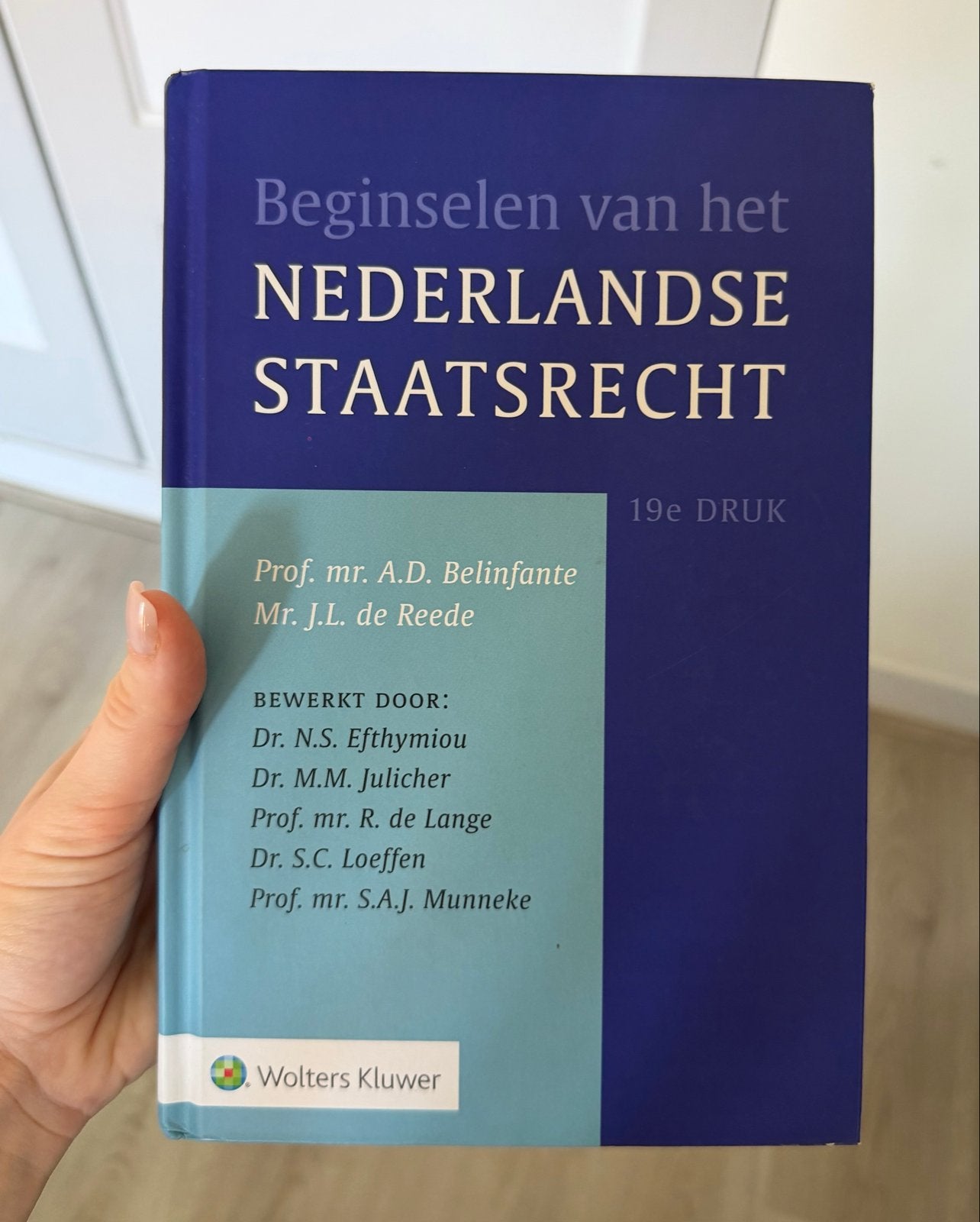 Beginselen van het Nederlandse Staatsrecht 19e druk, Ophalen of Verzenden, Gamma, Zo goed als nieuw, WO