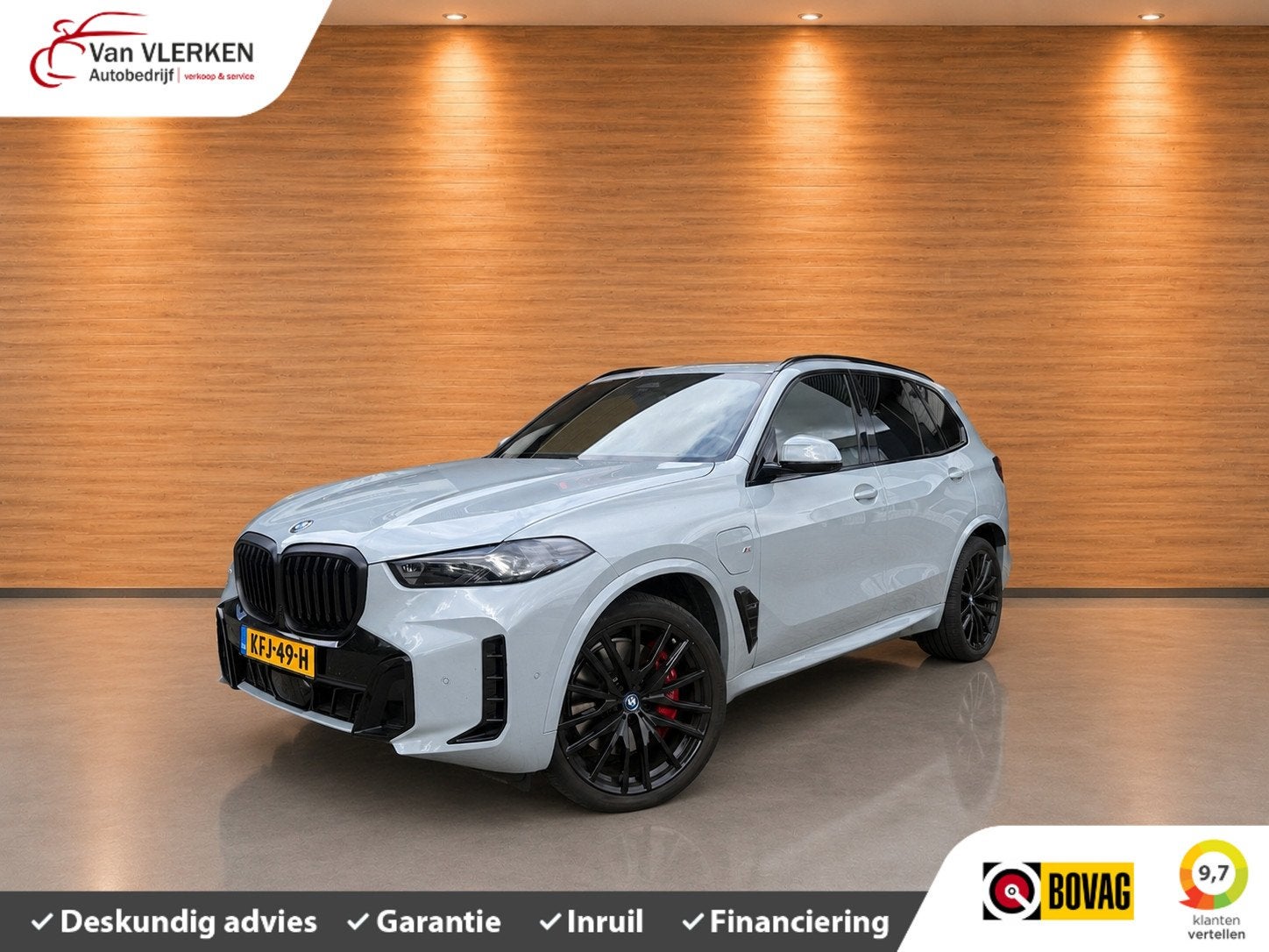 BMW X5 xDrive50e PANO HEAD UP LUCHTVERING, Auto's, Gebruikt, 2395 kg, Leder, 489 pk