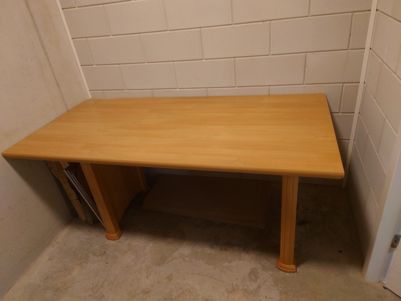Houten eettafel / bureau - 180x88x75 cm, Huis en Inrichting, Tafels | Eettafels, Ophalen, Gebruikt, 50 tot 100 cm, 150 tot 200 cm