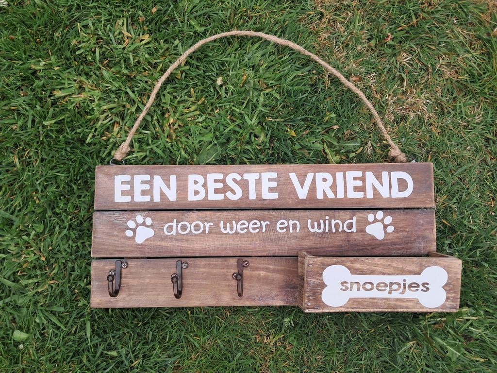 Wandbord met haken voor uw huisdier, Ophalen of Verzenden, Nieuw, Honden