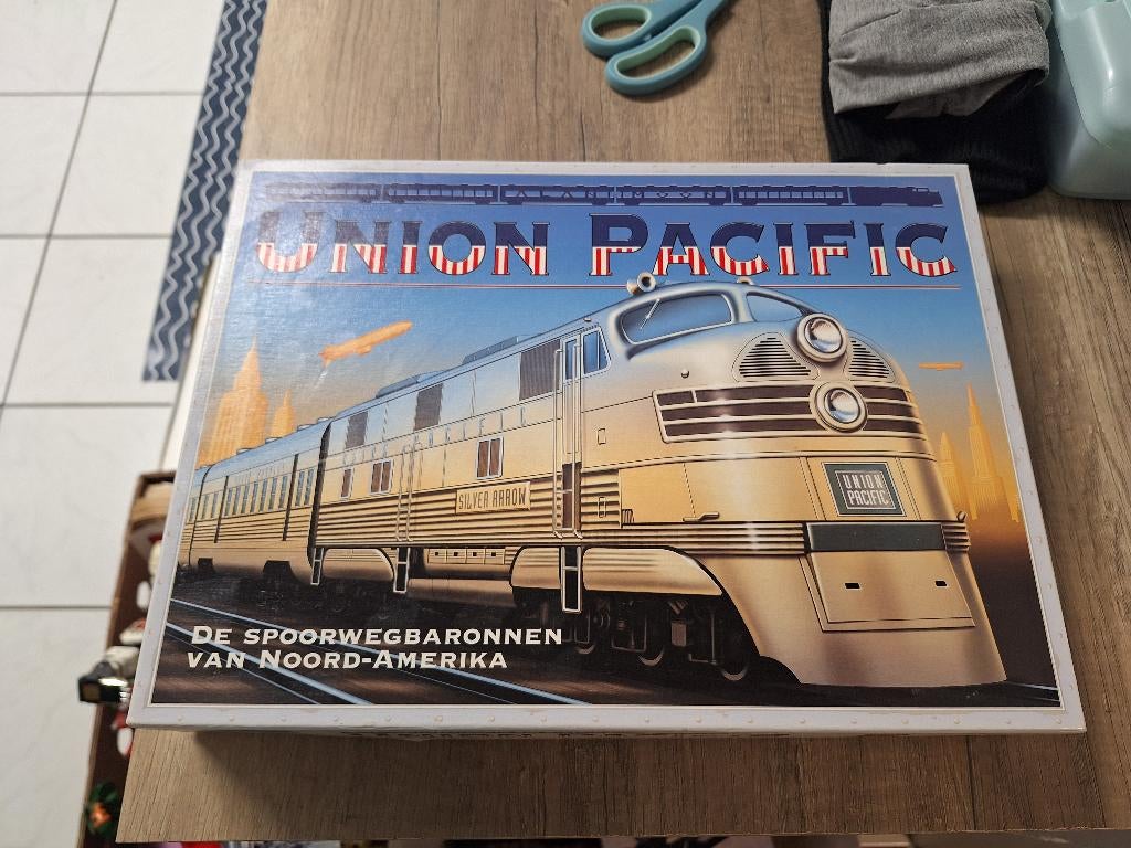Oud bordspel 999 Game Union Pacific spoorwegen USA, Hobby en Vrije tijd, Gezelschapsspellen | Bordspellen, Ophalen of Verzenden