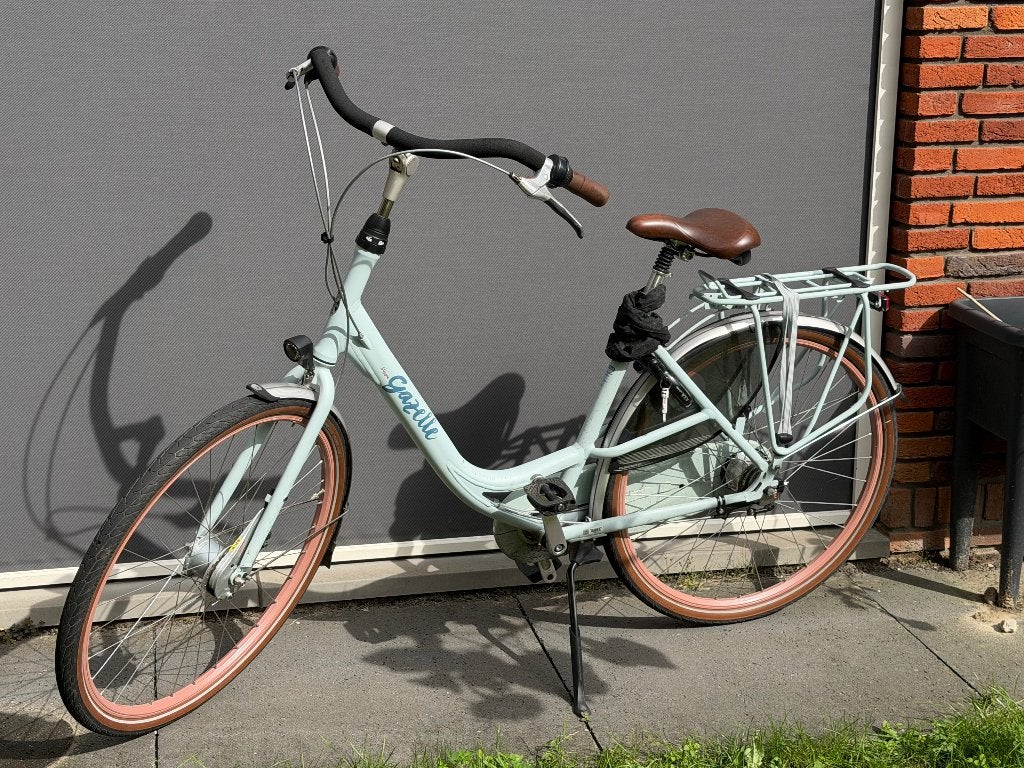 Gazelle bloom moederfiets lichtblauw, Ophalen, 2 zitjes, Versnellingen, Gazelle