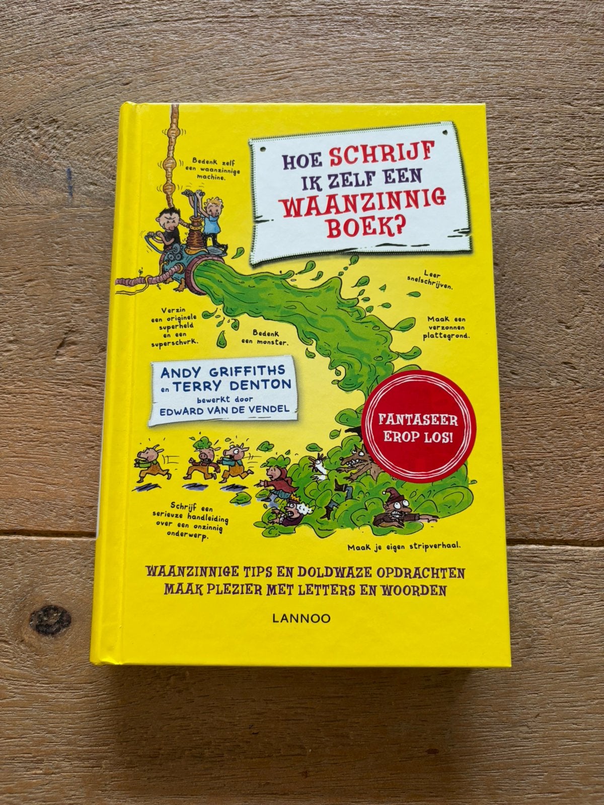 Hoe schrijf ik zelf een waanzinnig boek?, Boeken, Kinderboeken | Jeugd | 10 tot 12 jaar, Ophalen, Zo goed als nieuw, Non-fictie