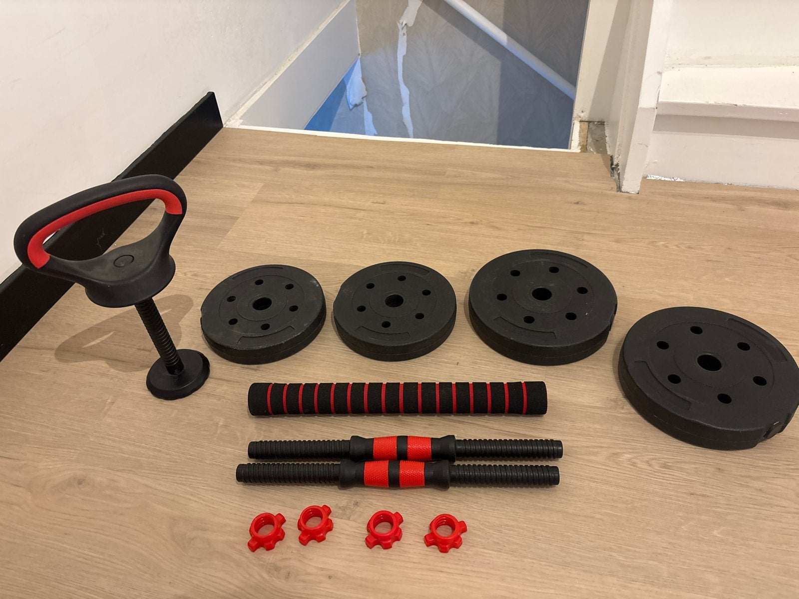 Dumbbell en Kettlebell Set - Verstelbaar, Ophalen, Gebruikt, Armen, Halterset