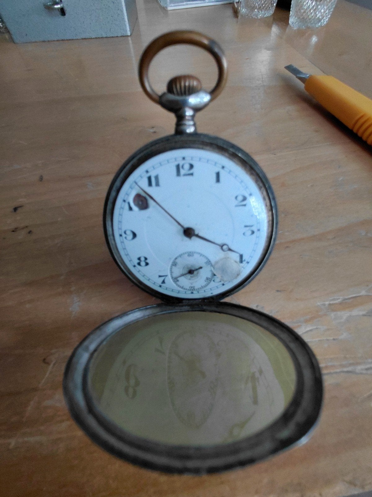 2 ZAKHORLOGE,S 1 ZILVER EN STOPWATCH ALLEN GOED LOPEND, Ophalen of Verzenden