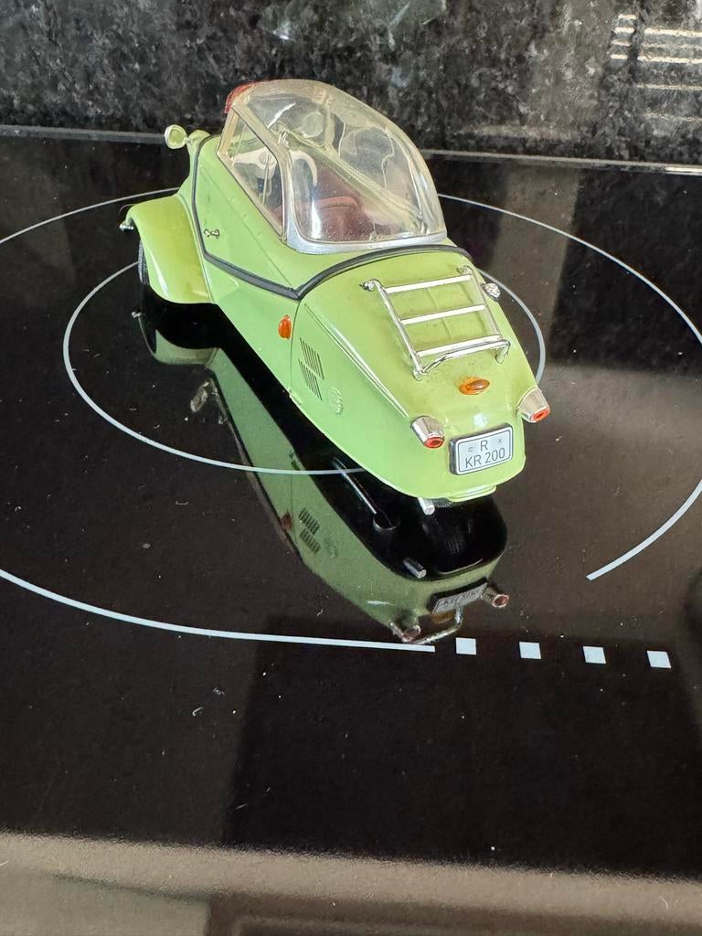 Messerschmitt KR200 modelauto - Groen, Ophalen of Verzenden, Zo goed als nieuw