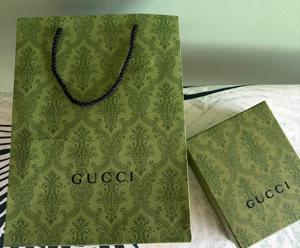 Gucci tas doos verpakking set, Ophalen of Verzenden, Nieuw, Zwart, Schoudertasje