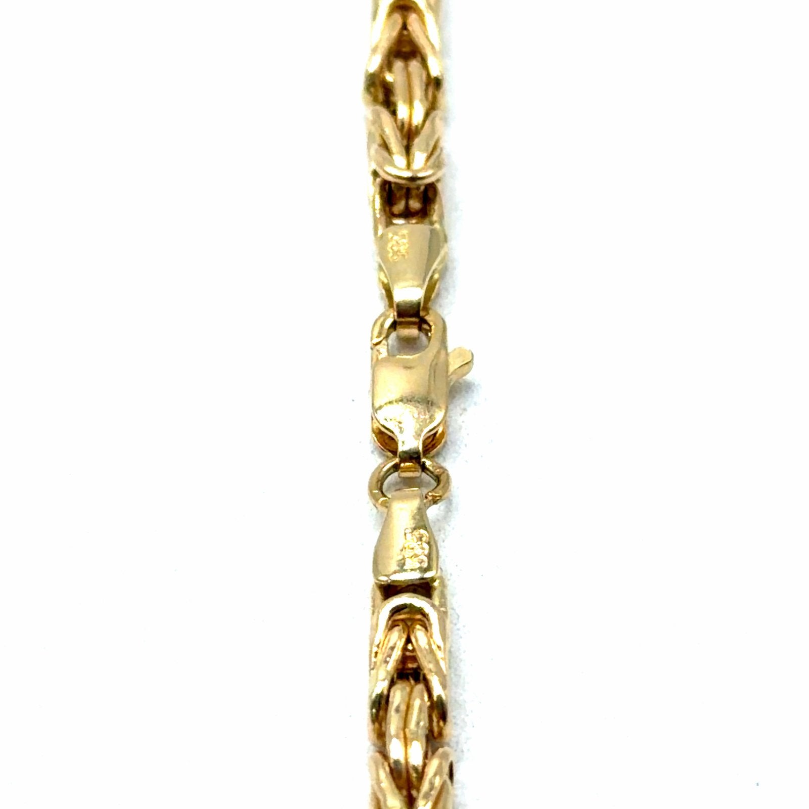 Gouden Koningsketting - 14 Karaat Geelgoud, W, Nieuw, Ophalen of Verzenden, W