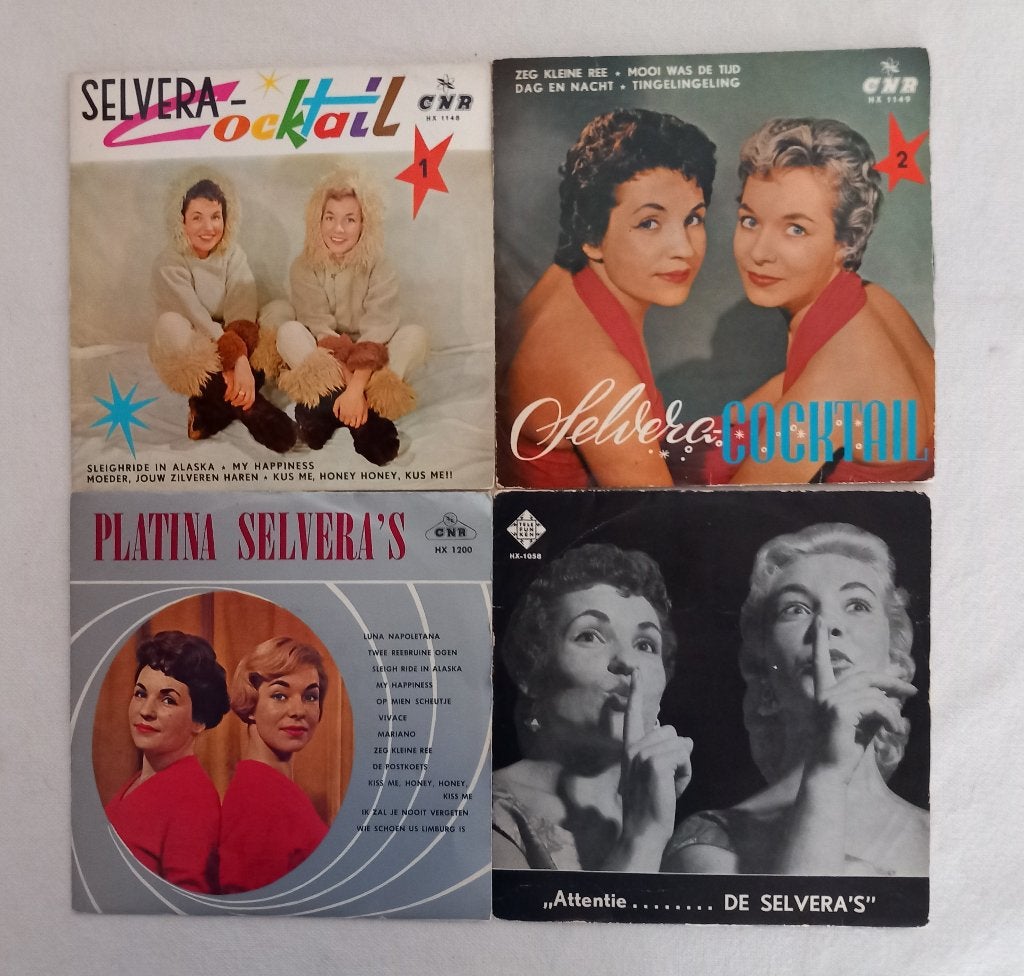 4 x EP De Selvera's 4 x 45 RPM(NL-Pop), Gebruikt, 7 inch, Ophalen of Verzenden, EP
