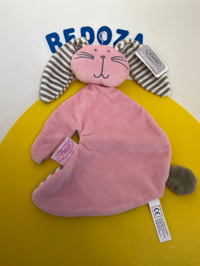 K3861 Funnies doekje konijn roze, Ophalen of Verzenden, Nieuw, Overige typen