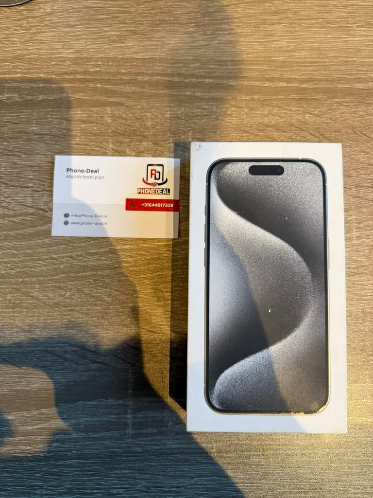 iPhone 15 pro 128 gb factuur + Garantie, 256 GB, Apple, Apple, Zwart