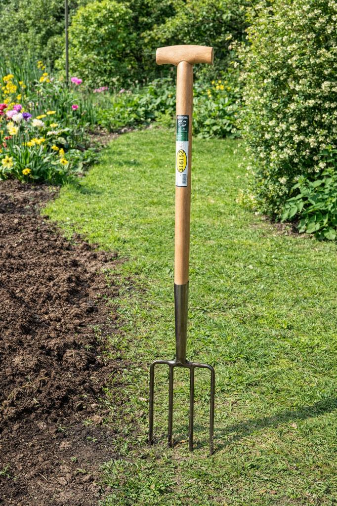 spitvork 4 tands met steel-85 cm, Tuin en Terras, Hand-tuingereedschap, Ophalen, Zo goed als nieuw, Vork, Parkside