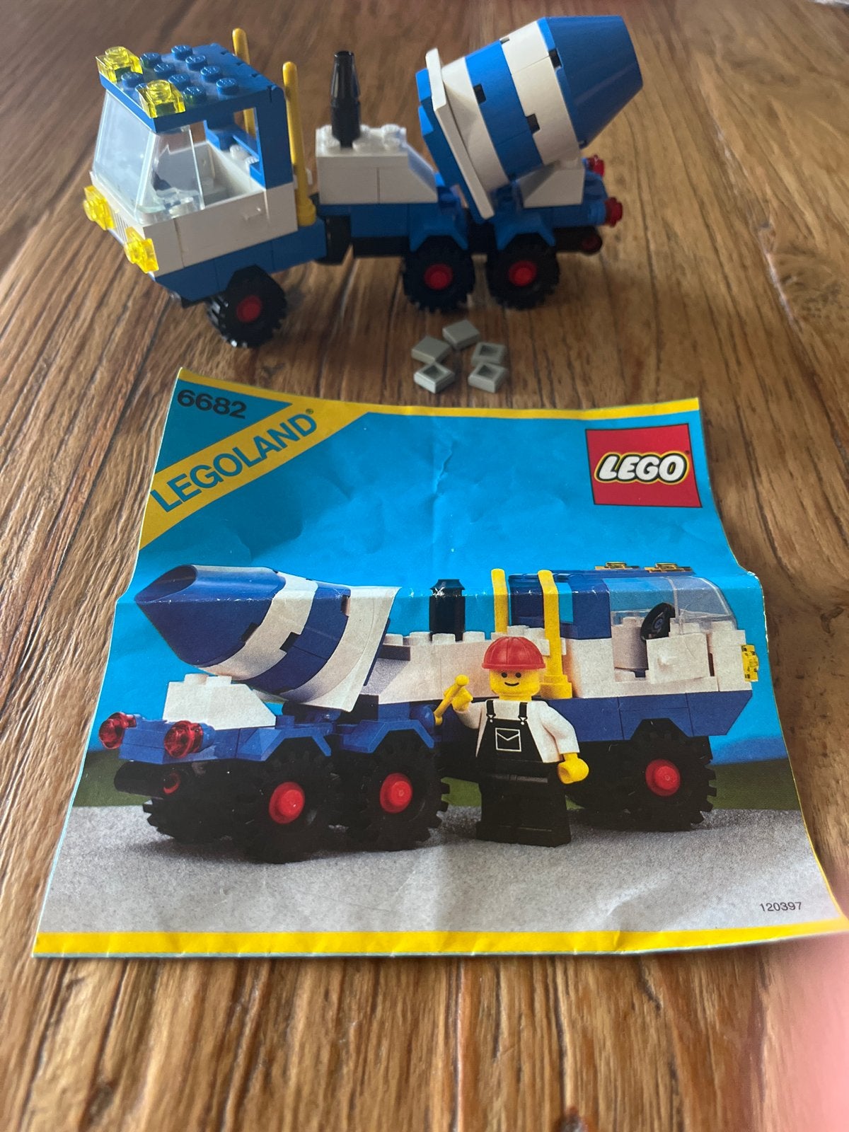 Lego Legoland 6682 Cementwagen met instructies, Gebruikt, Lego, Ophalen of Verzenden, Compleet