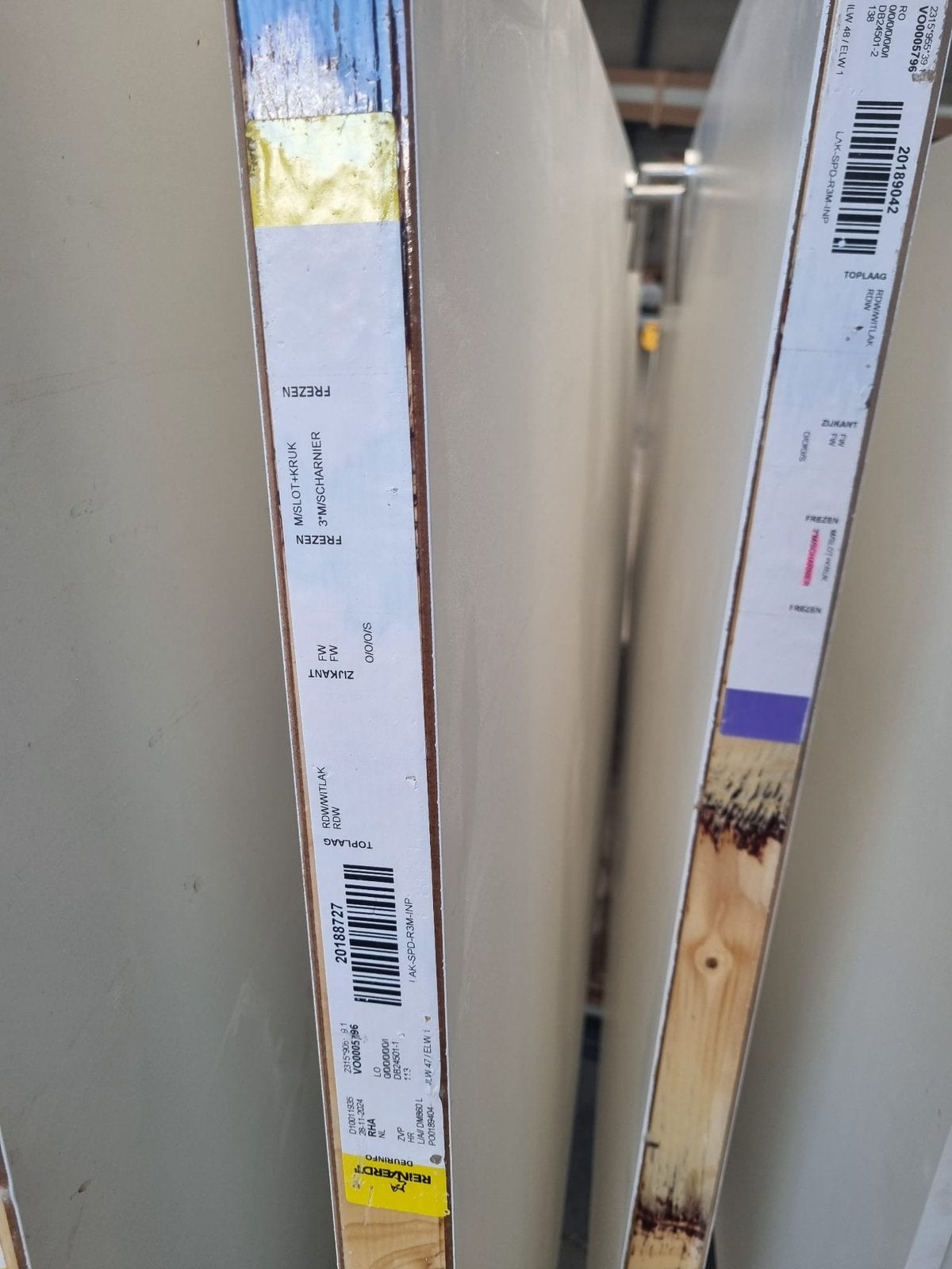 4x Witte binnendeuren deuren 230 cm hoog nieuw & ongebruikt, Ophalen, 80 tot 100 cm, 215 cm of meer, Binnendeur