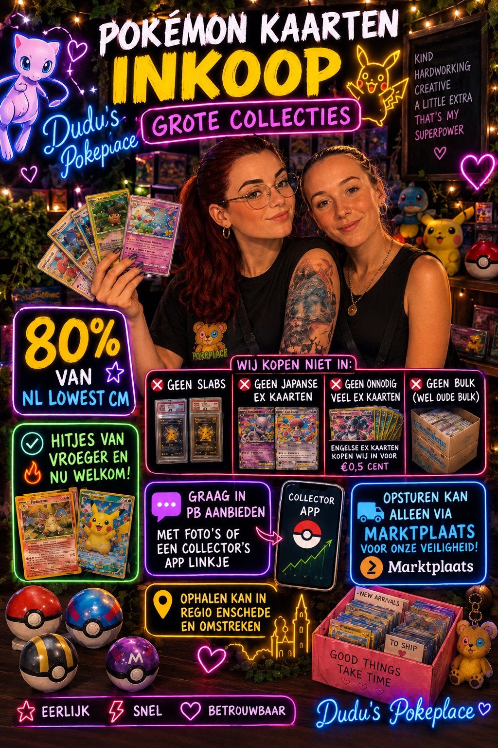 Pokémon Kaarten Inkoop - Hits welkom!, Ophalen of Verzenden, Gebruikt, Meerdere kaarten
