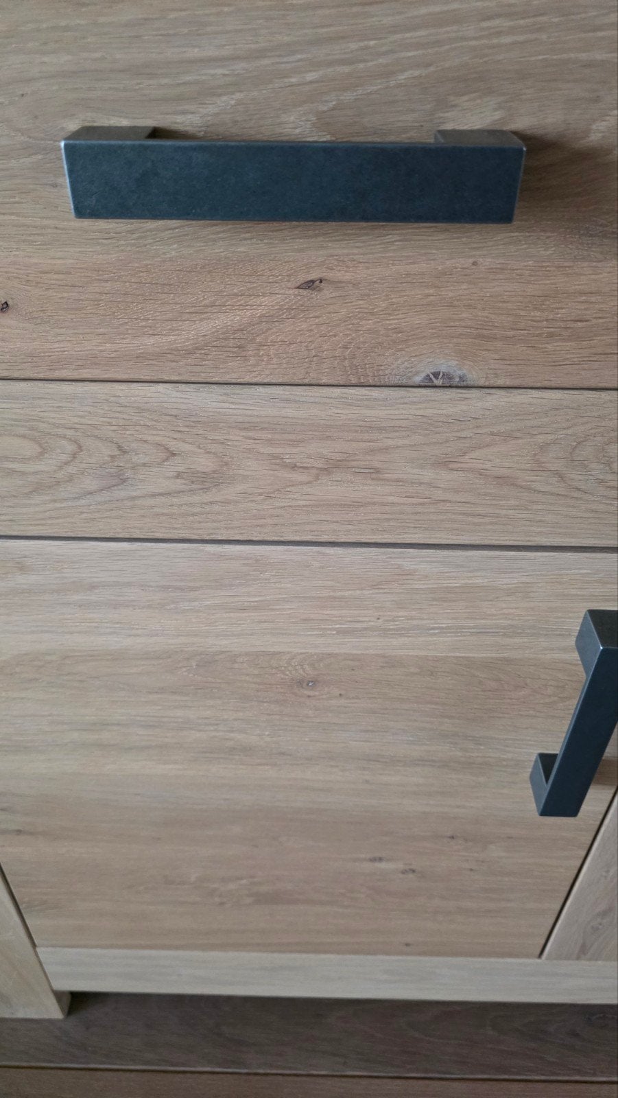Eiken dressoir – Cream White, Ophalen, Eikenhout, Zo goed als nieuw, 200 cm of meer