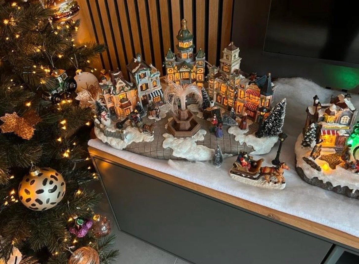 Prachtig kerstdorp (compleet), Ophalen, Gebruikt