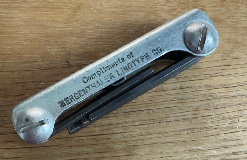 vintage inbussleutelset Linotype, Ophalen of Verzenden