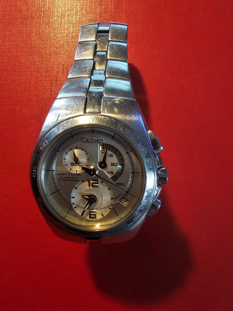 Seiko Chronograaf, Gebruikt, Staal, Ophalen of Verzenden, Seiko