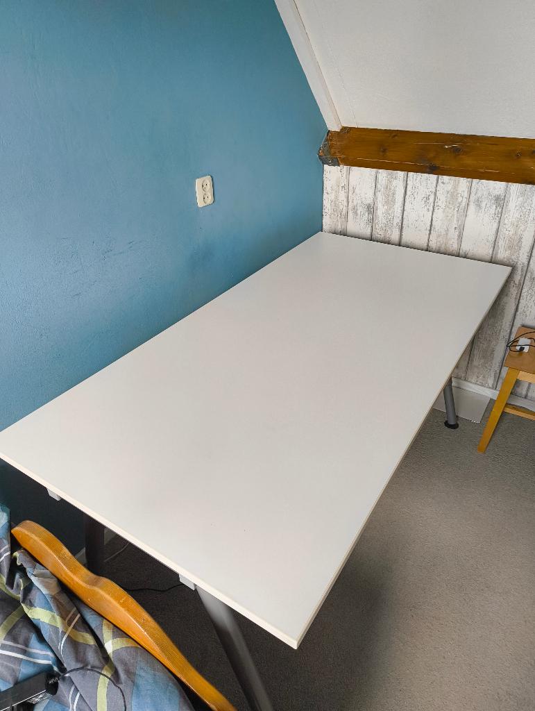Bureau IKEA 160*80 (max 70cm hoog), Huis en Inrichting, Bureaus, Ophalen, 160 cm, Gebruikt, IKEA
