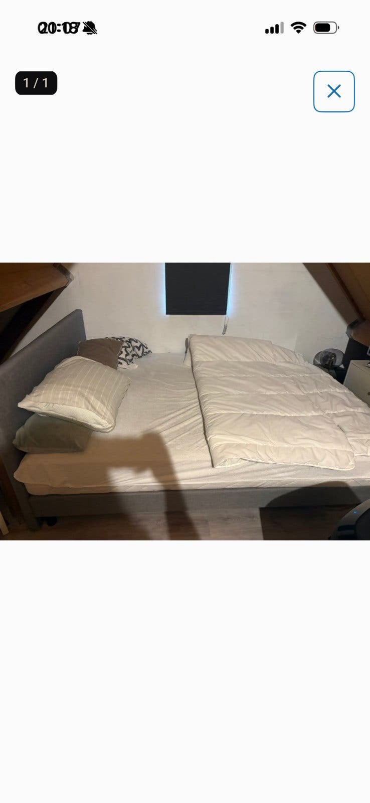 Boxspring, Ophalen, Tweepersoons, Zo goed als nieuw, 160 cm