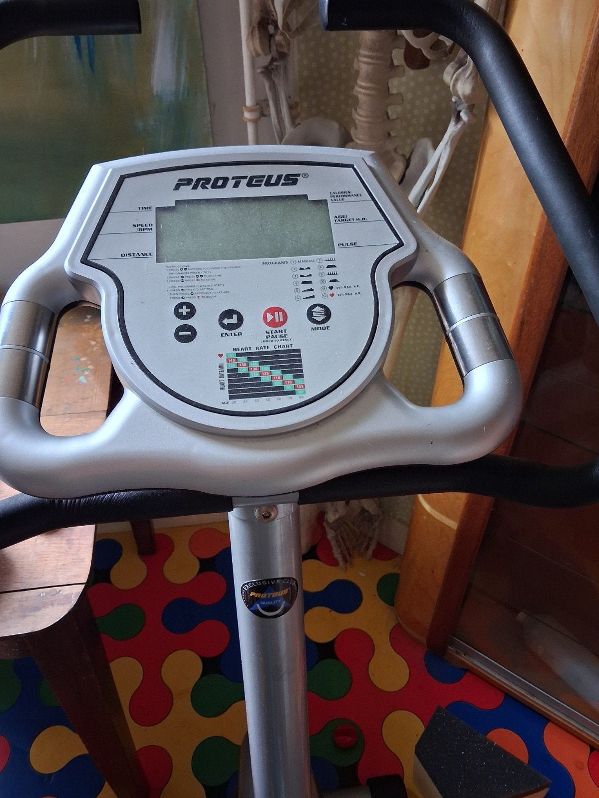 Proteus Hometrainer - Fiets je fit!, Gebruikt, Ophalen of Verzenden, Metaal, Benen