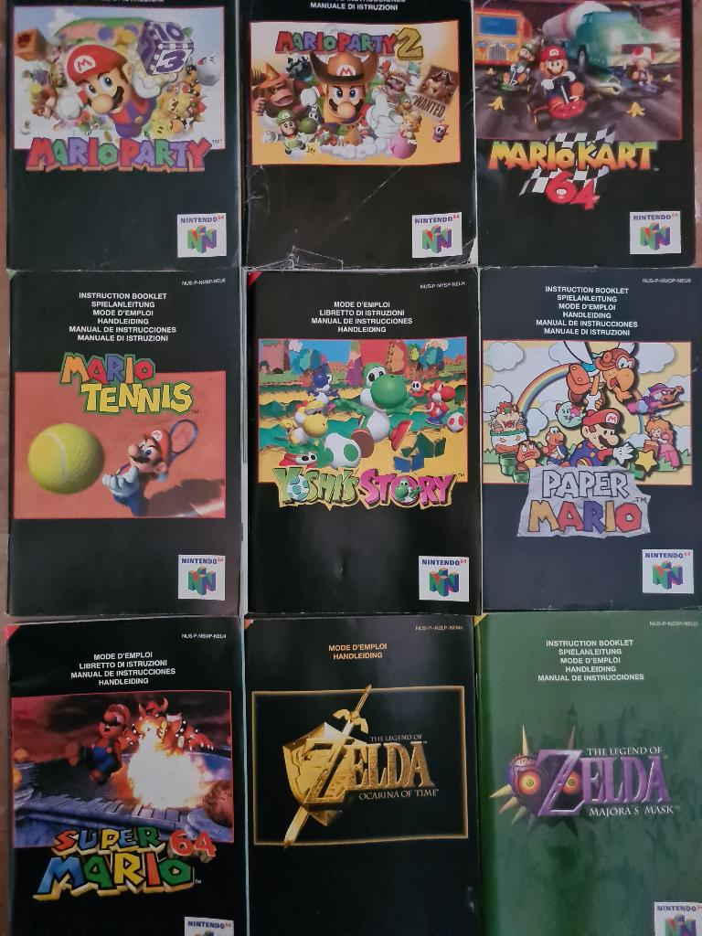 MANUAL / HANDLEIDING div.ZELDA MARIO POKEMON enz, Avontuur en Actie, Gebruikt, 1 speler, Ophalen of Verzenden
