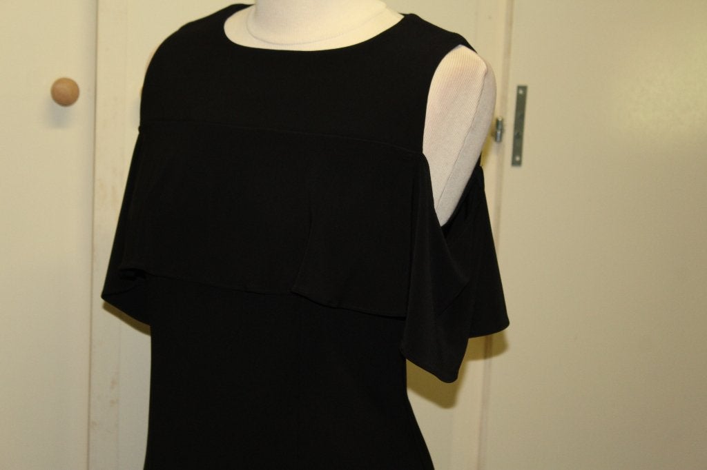 Joseph Ribkoff elegante chique jurk met open mouw mt M, Kleding | Dames, Jurken, Maat 38/40 (M), Verzenden, ., Zwart