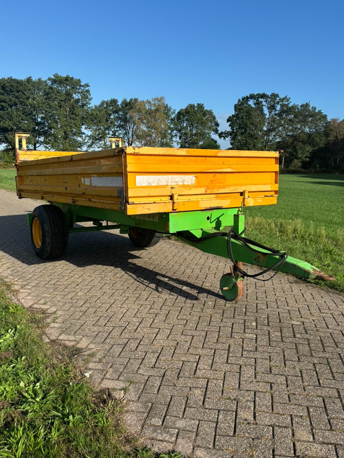 Joskin 6 tons kieper kiper bakkenwagen, Ophalen, Glastuinbouw, Transport