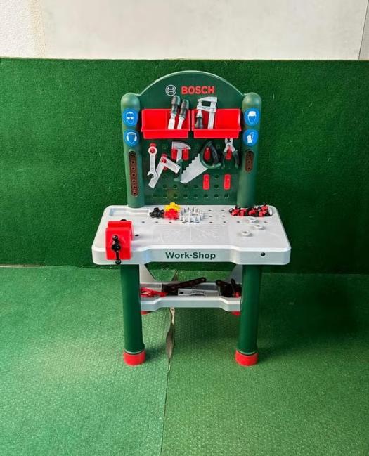 Bosch speelgoedwerkbank voor kinderen met gereedschap, Theo Klein, Theo Klein, Ophalen of Verzenden, Theo Klein