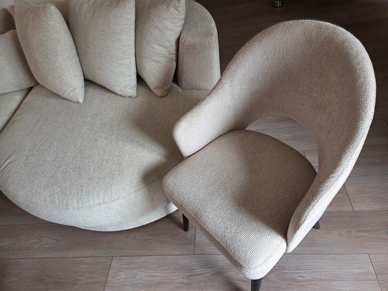Eetkamerstoelen, Huis en Inrichting, Fauteuils, Ophalen, Zo goed als nieuw, Stof