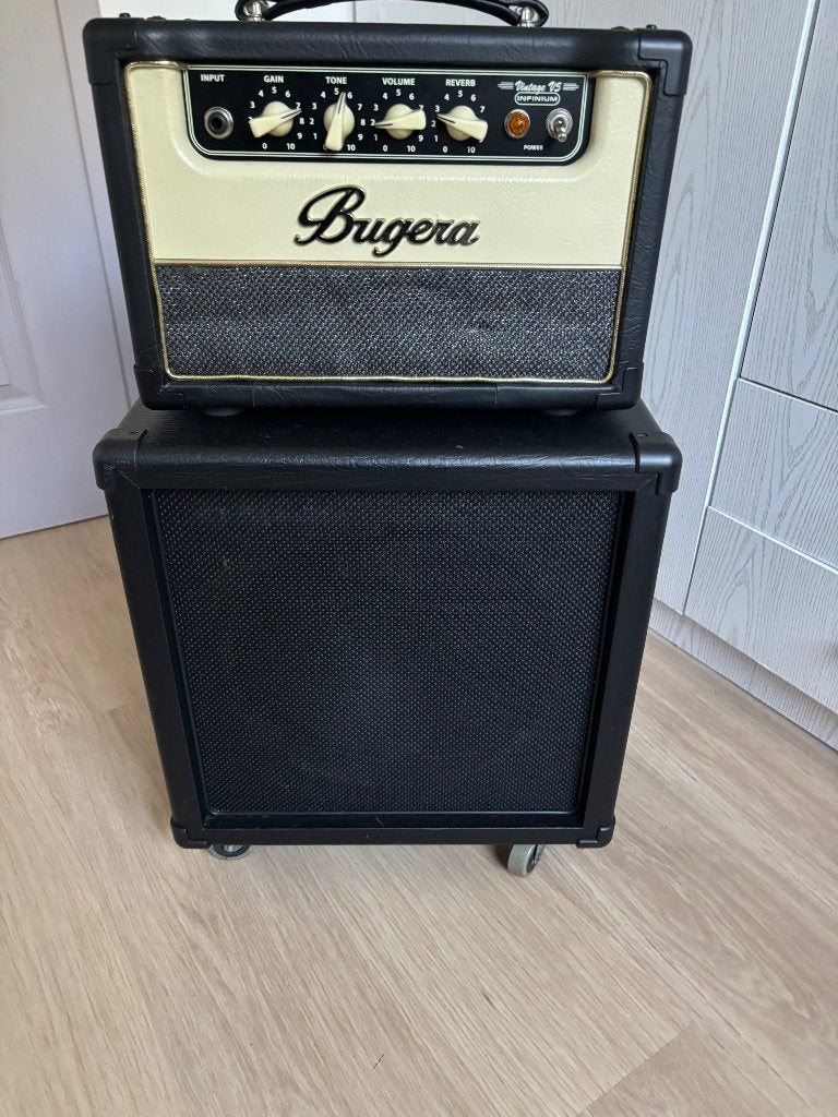 Ruil?Bugera V5 infinium head +Fame cabinet 1x12, Ophalen, Zo goed als nieuw, Gitaar, Minder dan 50 watt