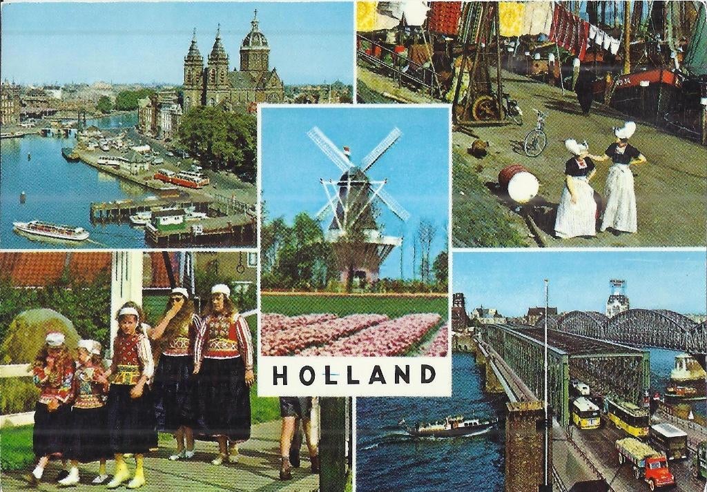 Kr2952 Ongelopen ansichtkaart Holland, Ophalen of Verzenden, 1980 tot heden, Ongelopen, Zuid-Holland
